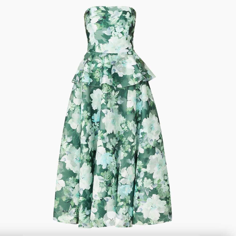 Shoshanna Hilde Strapless Floral Dress (Size 4)